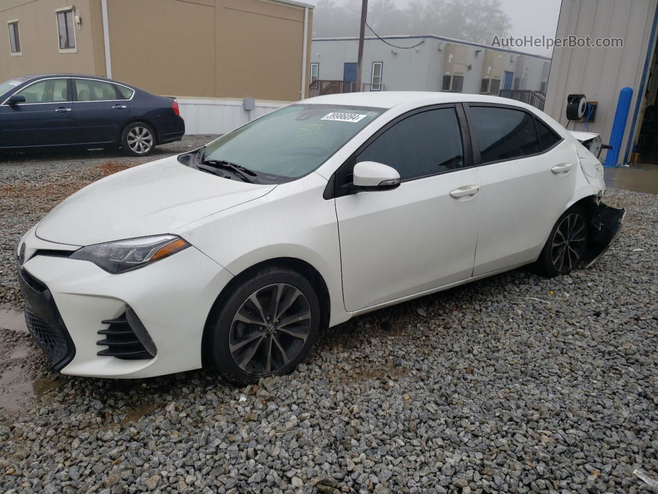 2017 Toyota Corolla L White vin: 5YFBURHE9HP650948