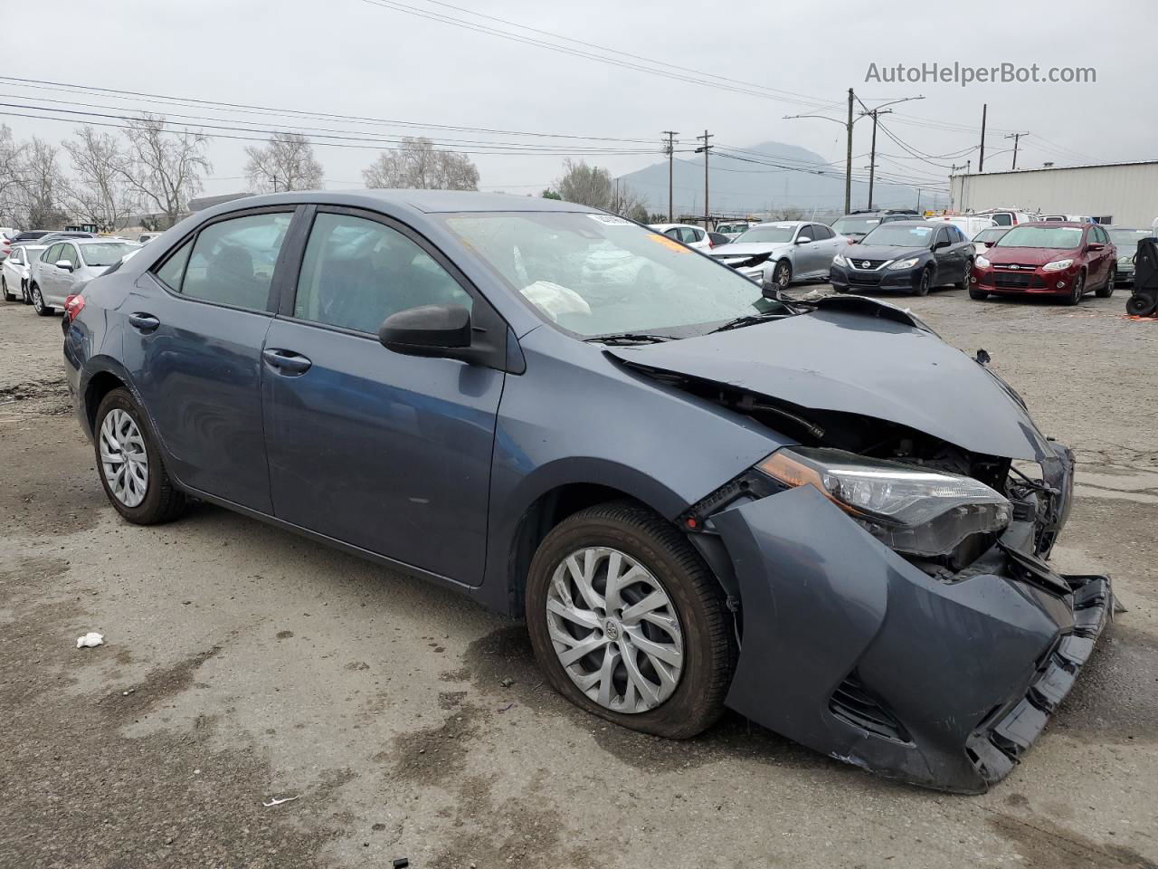 2017 Toyota Corolla L Charcoal vin: 5YFBURHE9HP671637