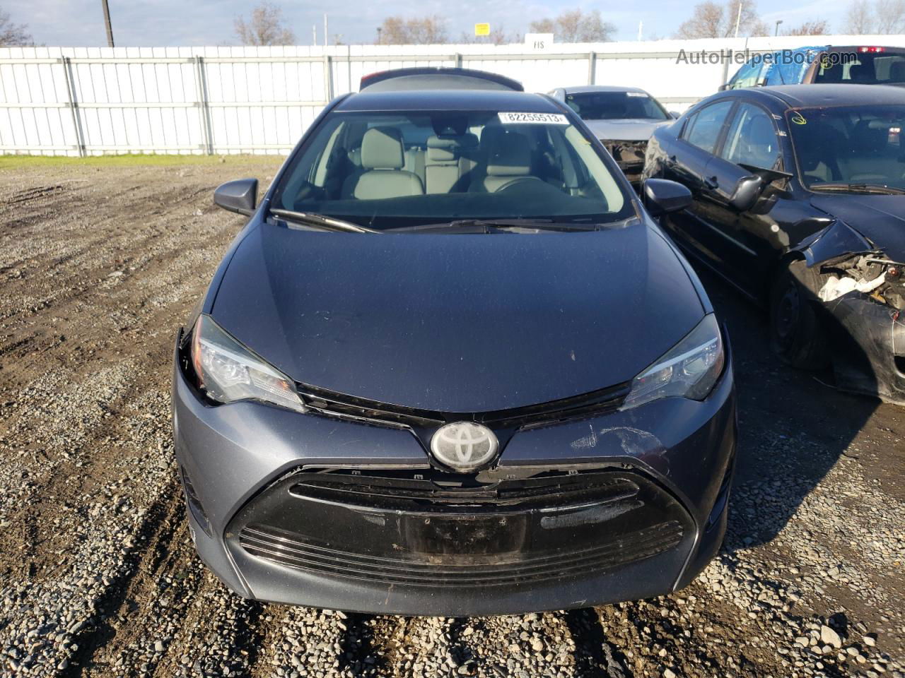 2017 Toyota Corolla L Charcoal vin: 5YFBURHE9HP704524