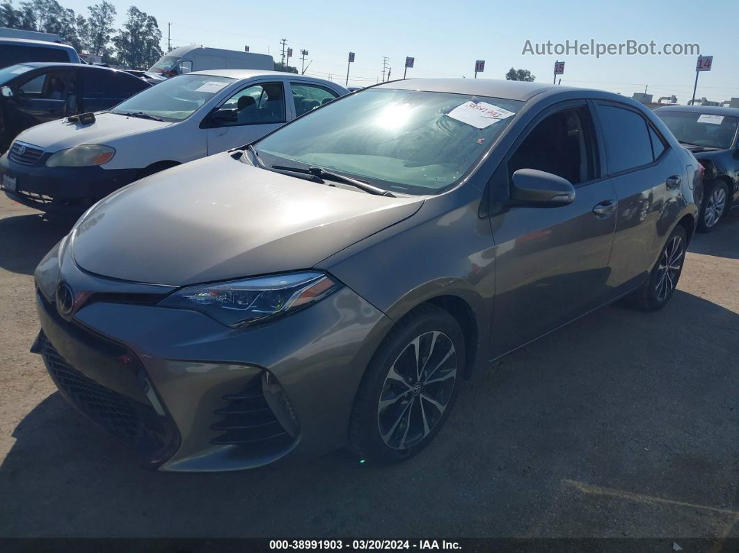 2017 Toyota Corolla Se Brown vin: 5YFBURHE9HP716026