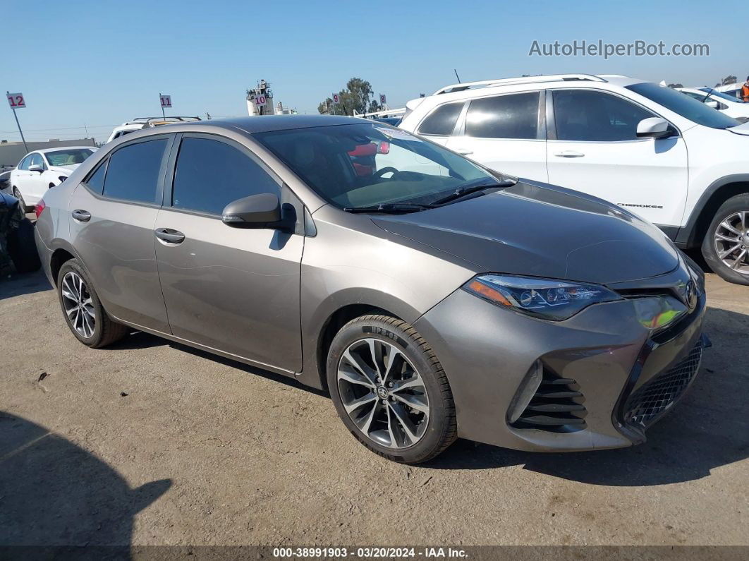 2017 Toyota Corolla Se Brown vin: 5YFBURHE9HP716026