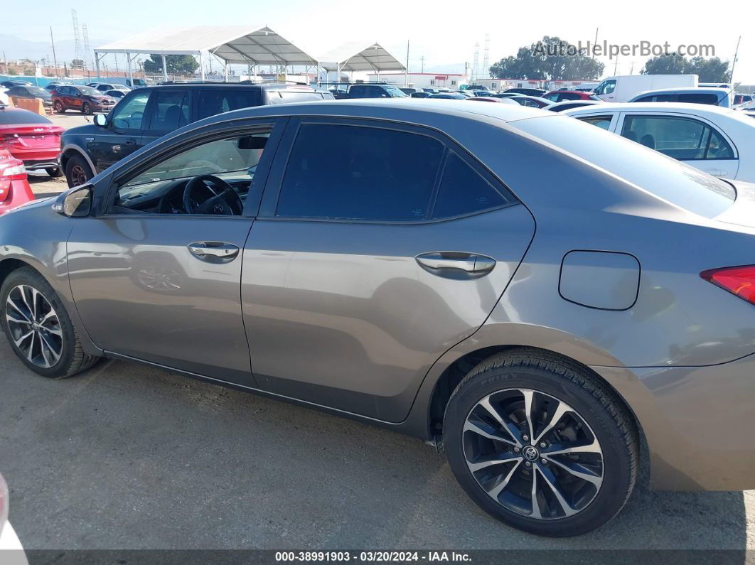 2017 Toyota Corolla Se Brown vin: 5YFBURHE9HP716026