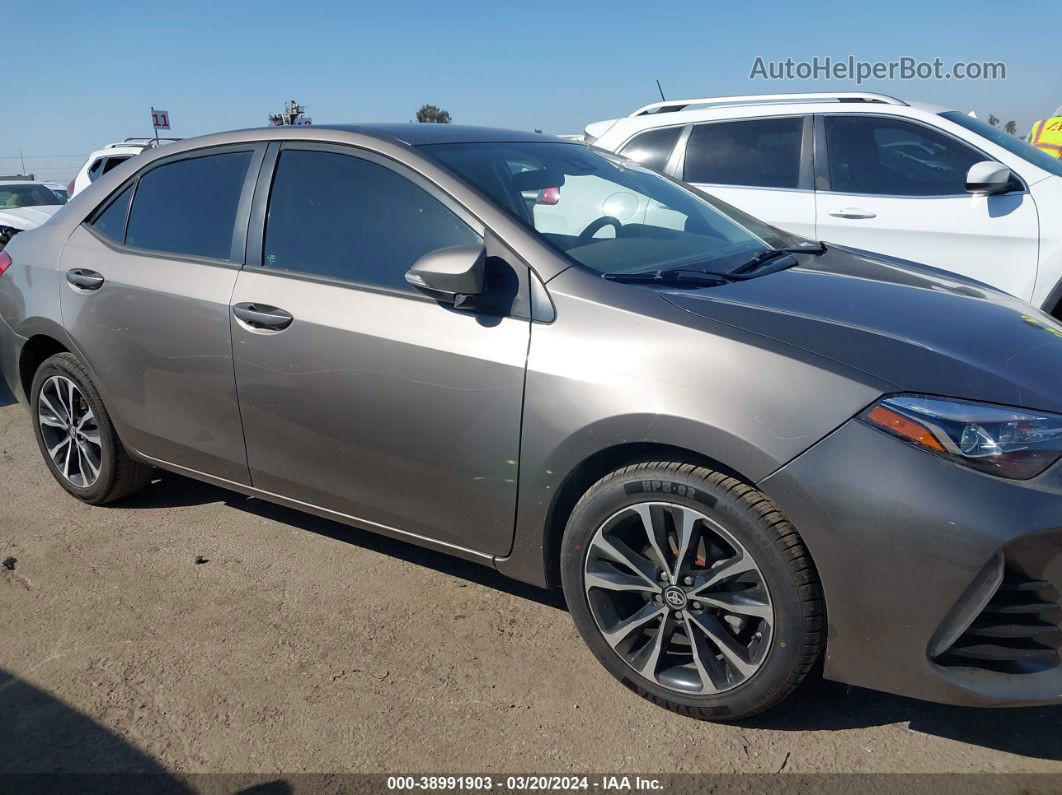 2017 Toyota Corolla Se Brown vin: 5YFBURHE9HP716026