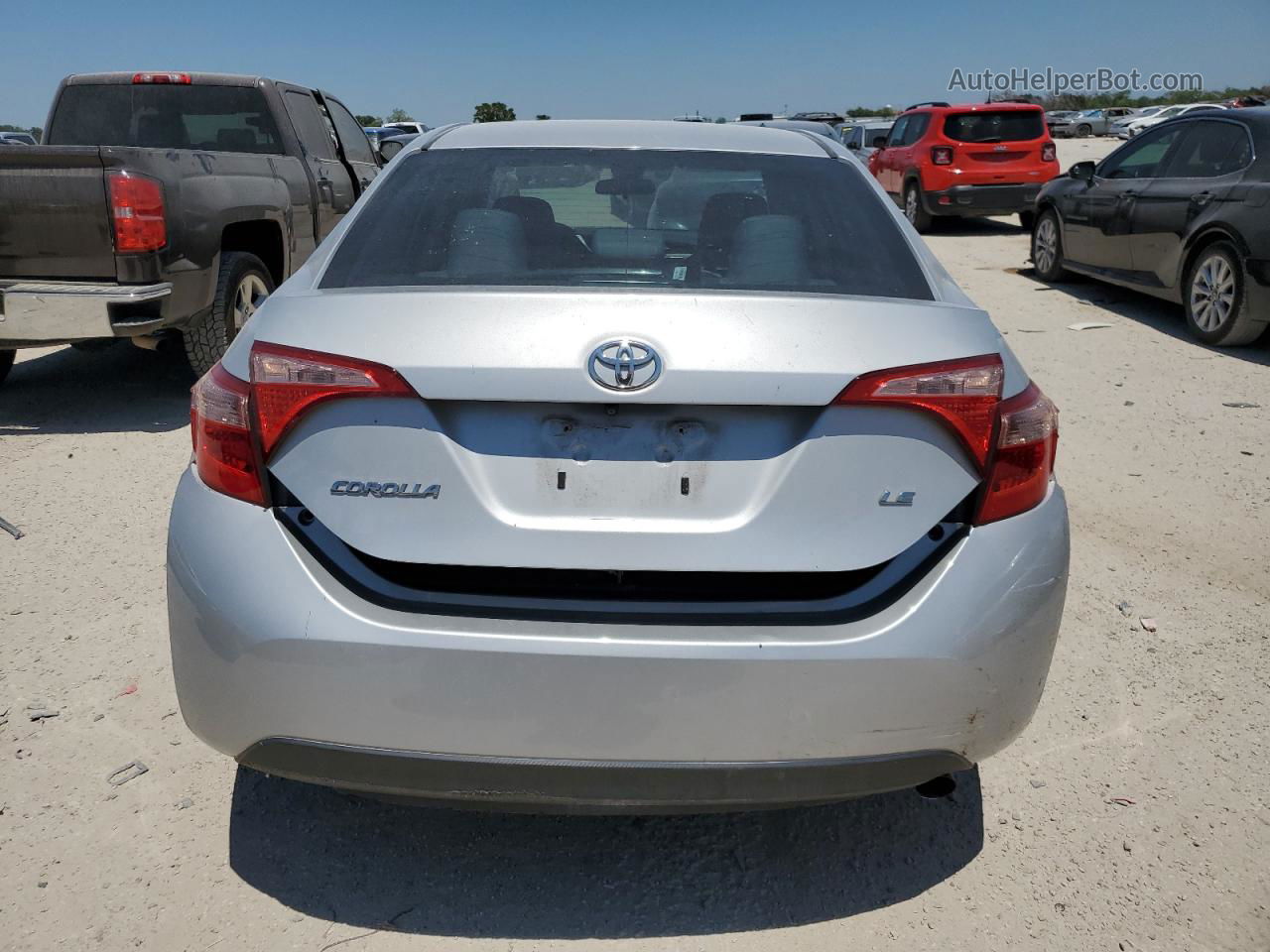 2017 Toyota Corolla L Silver vin: 5YFBURHE9HP720111