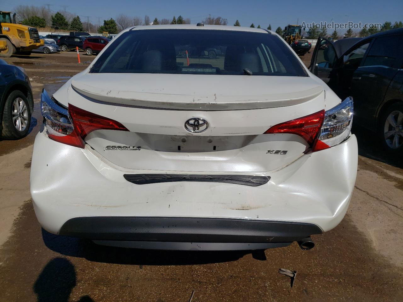 2017 Toyota Corolla L White vin: 5YFBURHE9HP736261