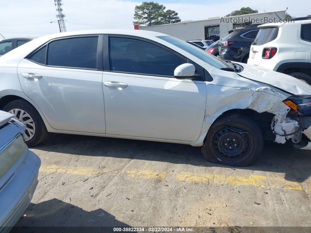 2017 Toyota Corolla Le White vin: 5YFBURHE9HP737104