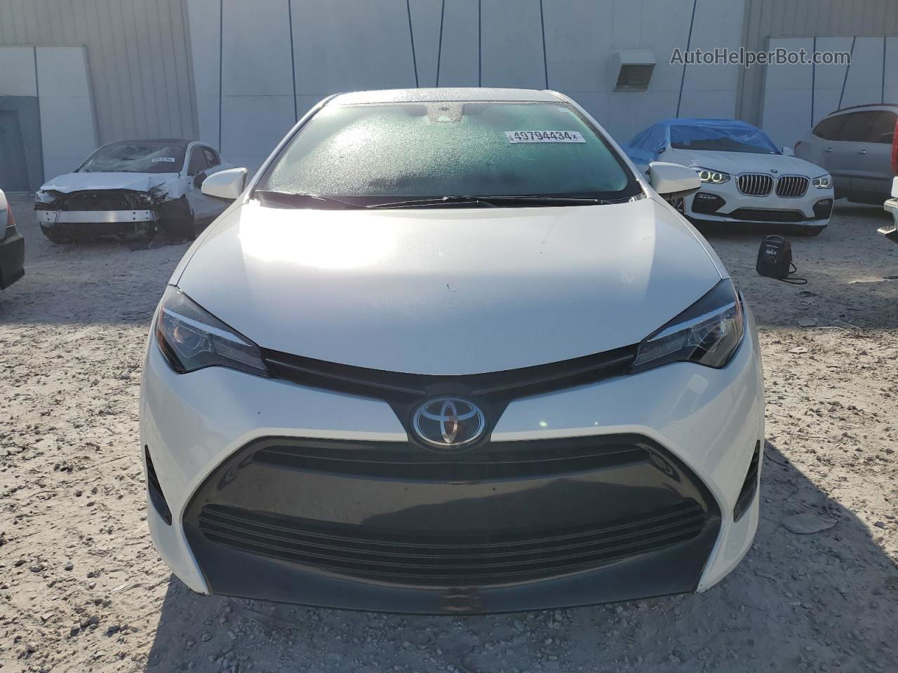 2019 Toyota Corolla L White vin: 5YFBURHE9KP856780