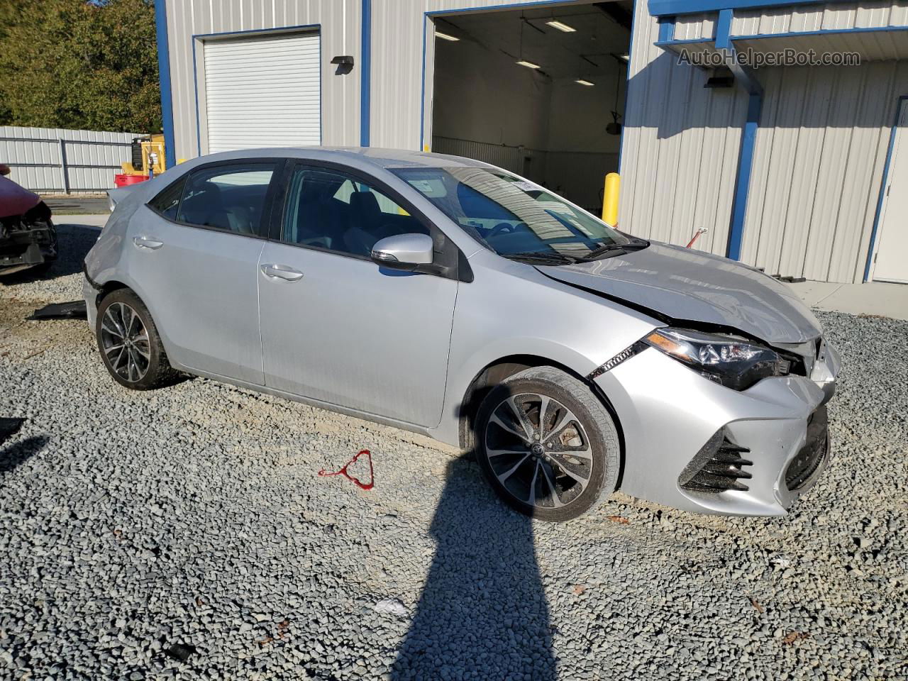 2019 Toyota Corolla L Silver vin: 5YFBURHE9KP870856