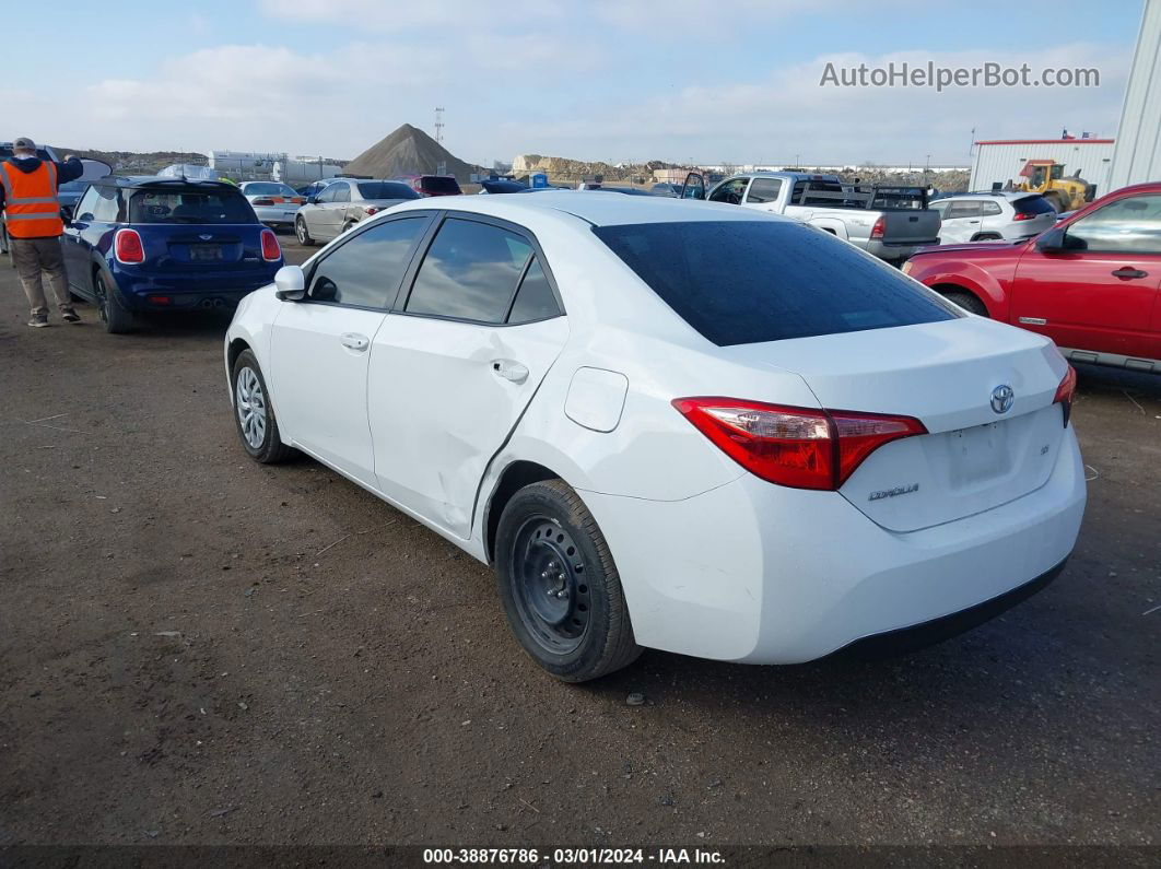 2019 Toyota Corolla Le White vin: 5YFBURHE9KP882120