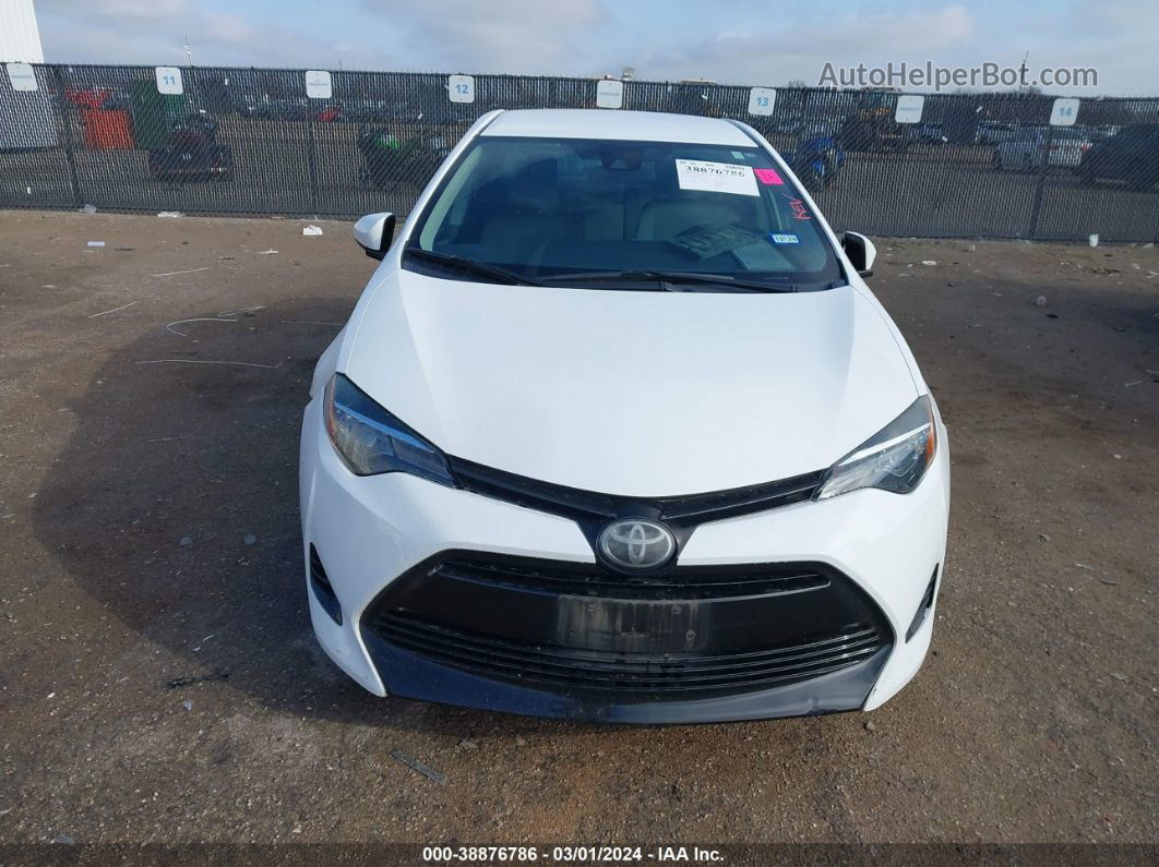 2019 Toyota Corolla Le Белый vin: 5YFBURHE9KP882120