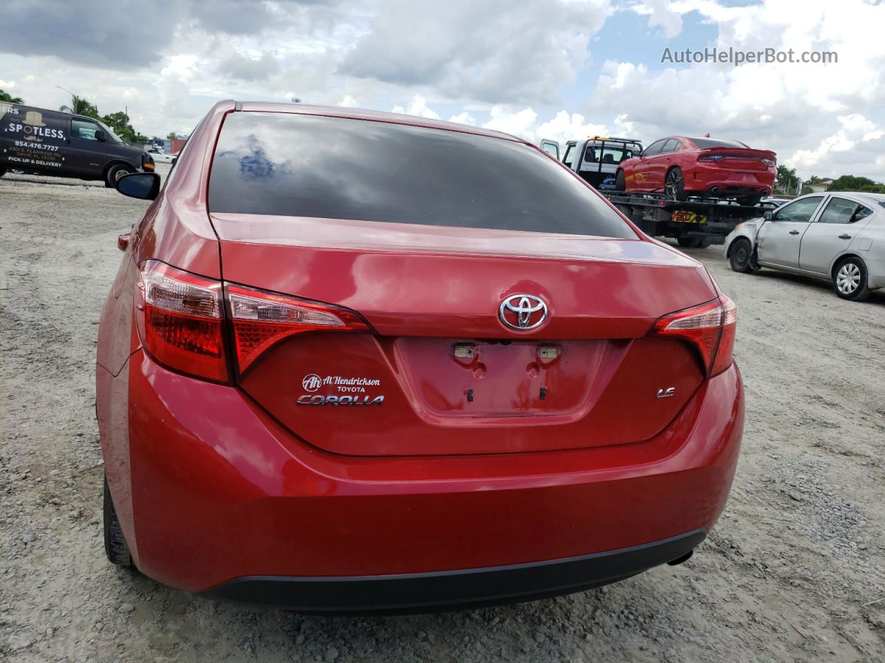 2019 Toyota Corolla L Red vin: 5YFBURHE9KP888712