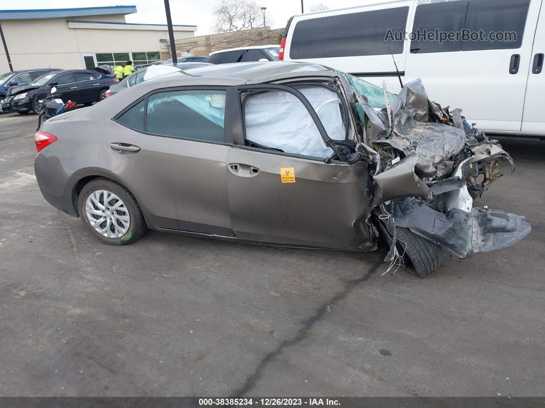 2019 Toyota Corolla Le Brown vin: 5YFBURHE9KP897183