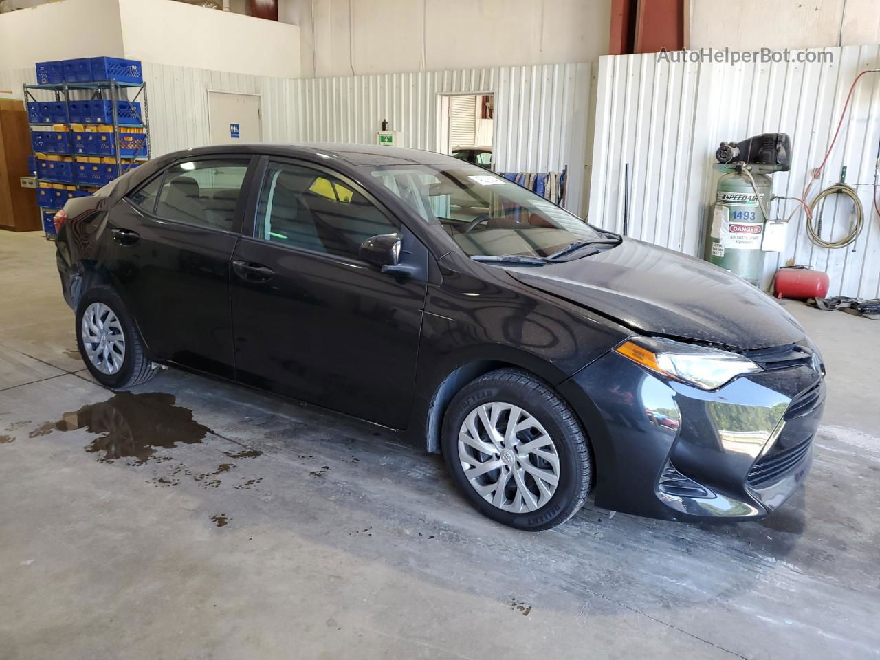 2019 Toyota Corolla L Black vin: 5YFBURHE9KP909414