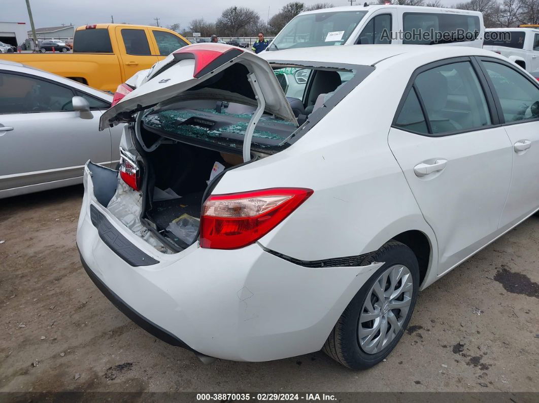 2019 Toyota Corolla Le White vin: 5YFBURHE9KP921210