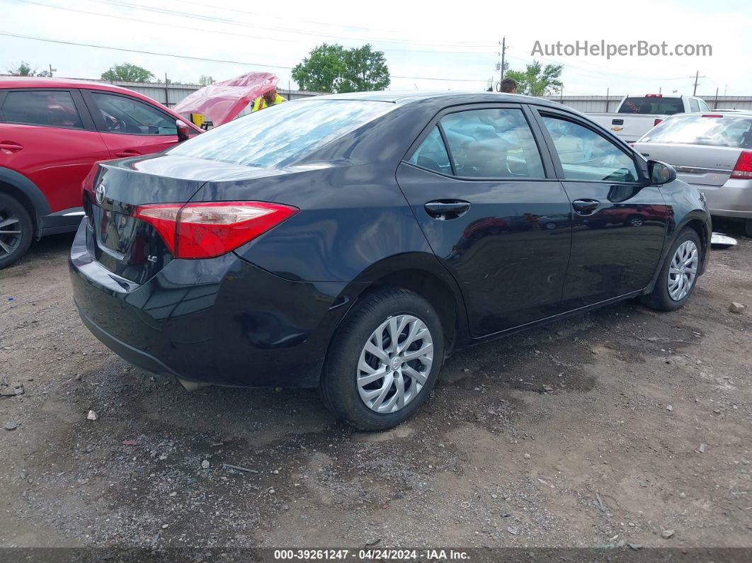 2019 Toyota Corolla Le Black vin: 5YFBURHE9KP934636