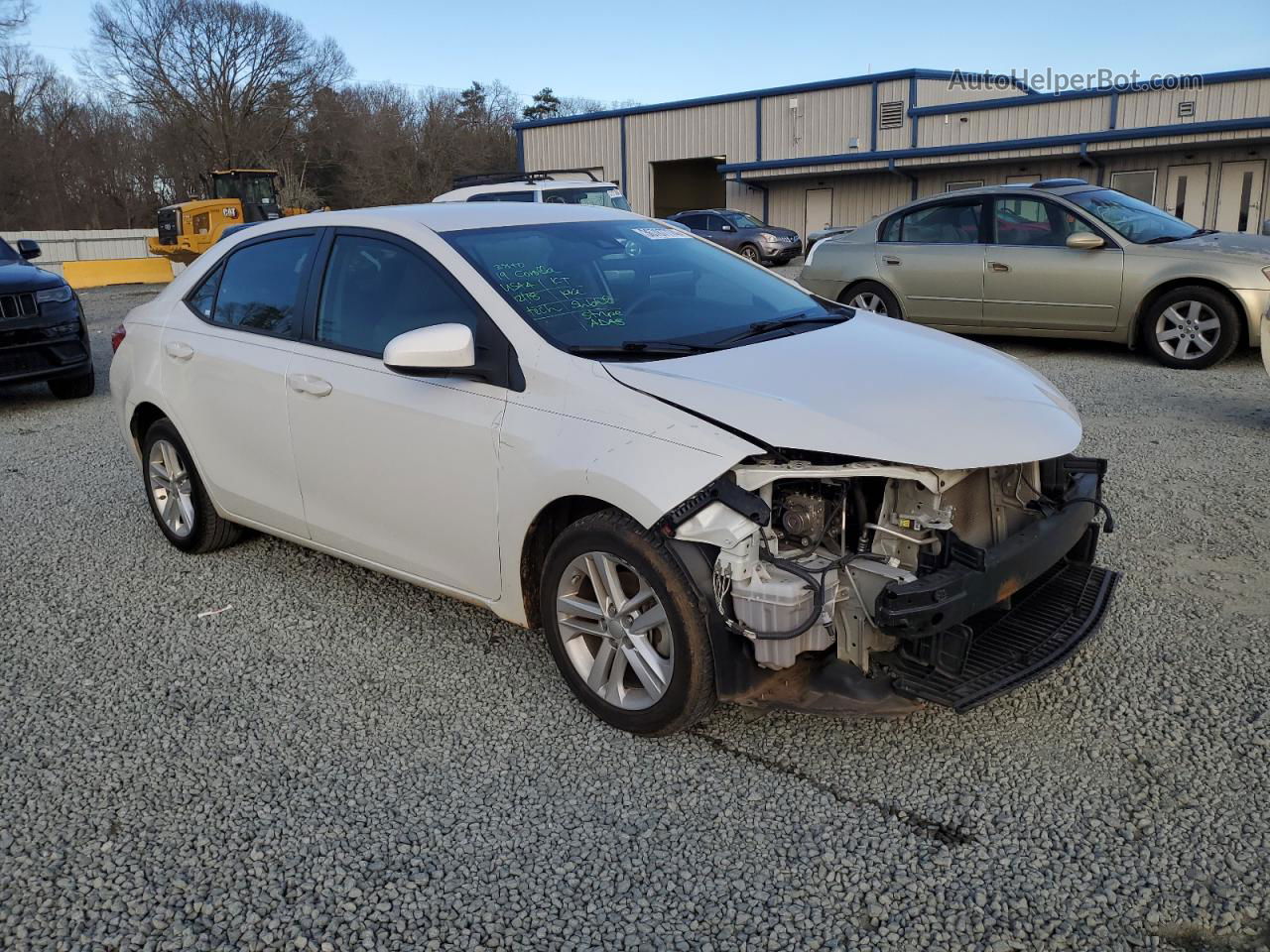 2019 Toyota Corolla L White vin: 5YFBURHE9KP939755