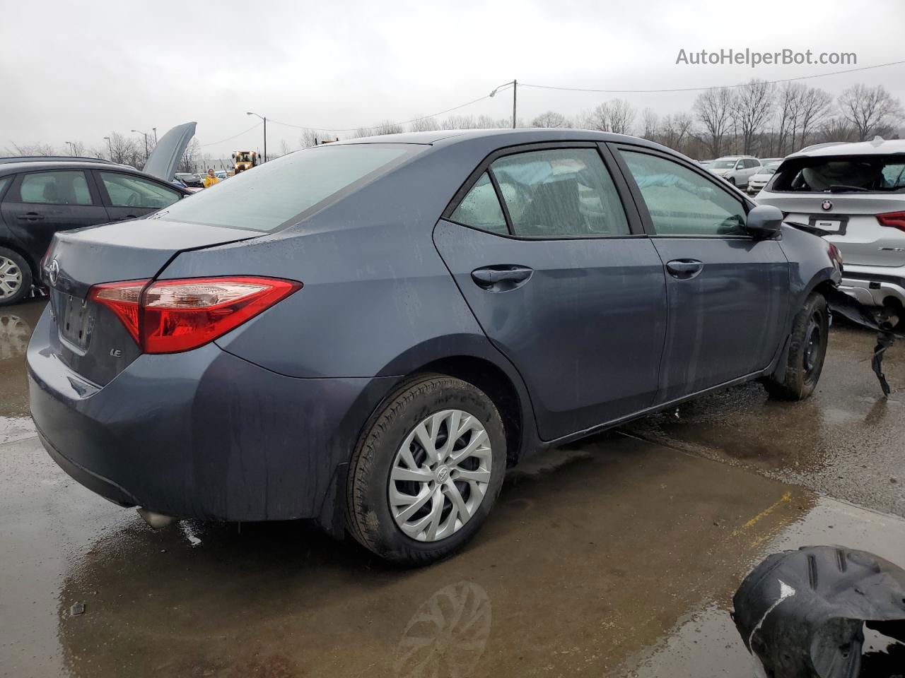 2019 Toyota Corolla L Blue vin: 5YFBURHE9KP945460