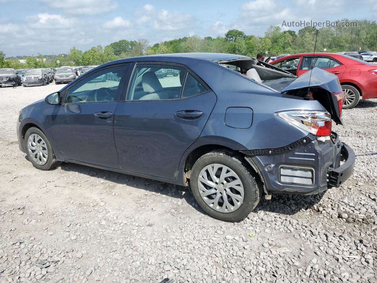 2019 Toyota Corolla L Gray vin: 5YFBURHE9KP945930