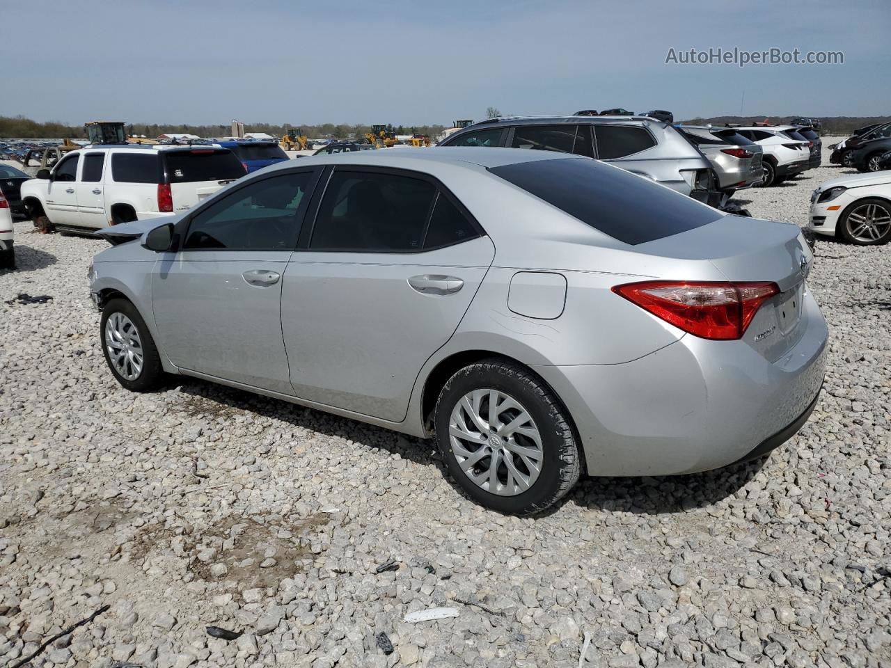 2019 Toyota Corolla L Silver vin: 5YFBURHE9KP949766