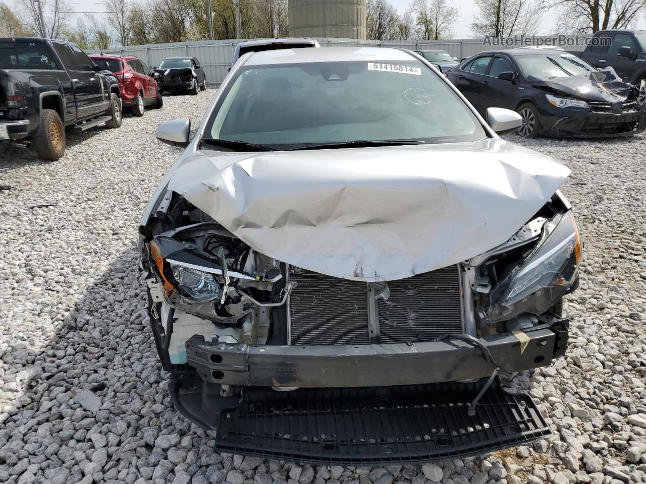 2019 Toyota Corolla L Silver vin: 5YFBURHE9KP949766