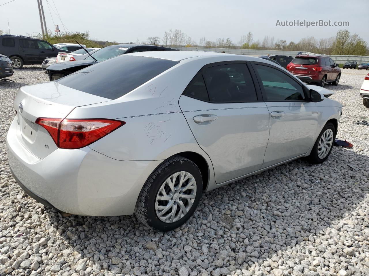 2019 Toyota Corolla L Silver vin: 5YFBURHE9KP949766