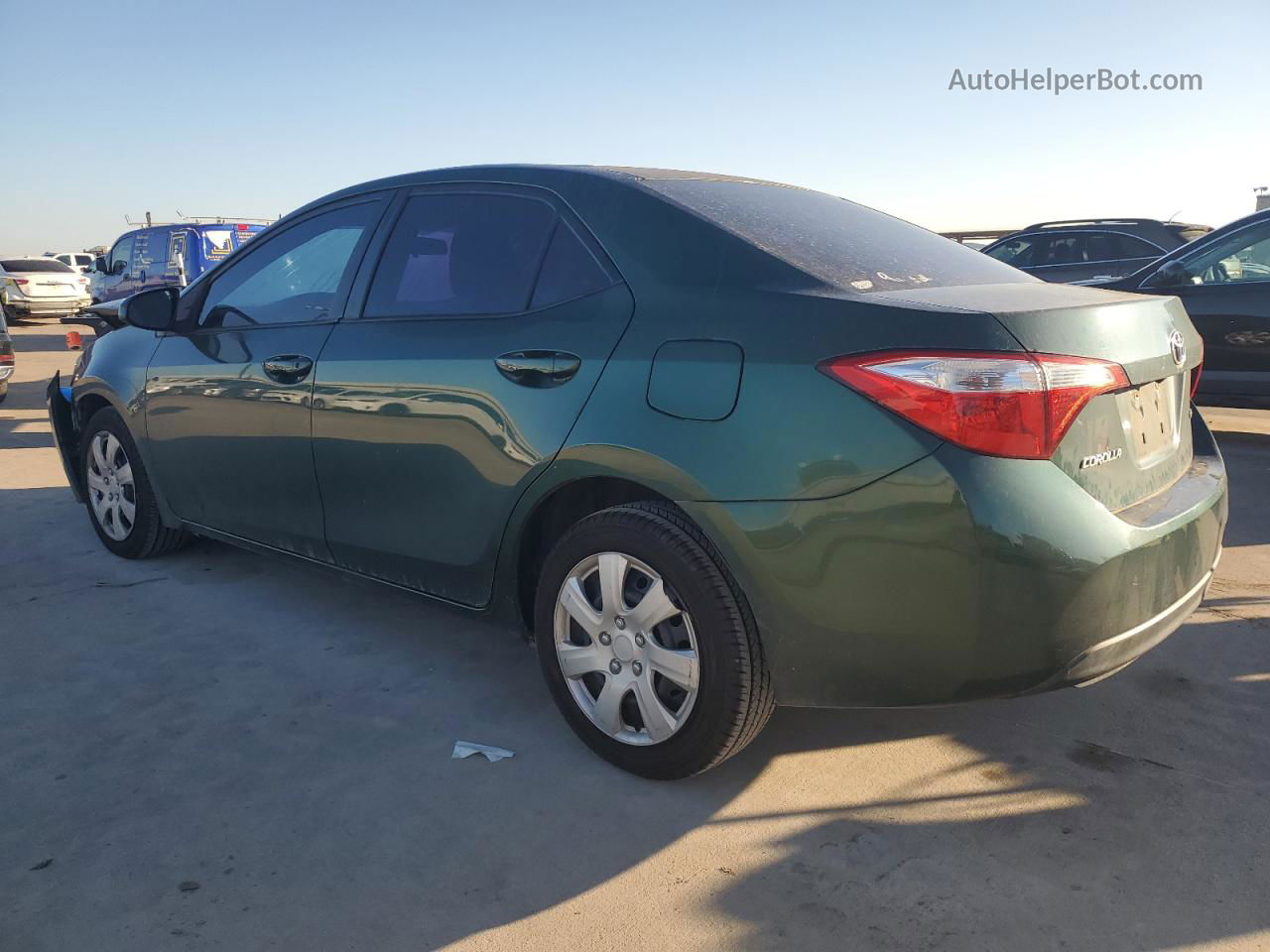 2014 Toyota Corolla L Зеленый vin: 5YFBURHEXEP008170