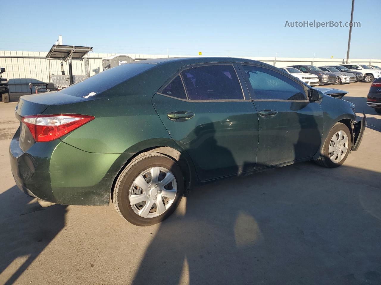 2014 Toyota Corolla L Зеленый vin: 5YFBURHEXEP008170