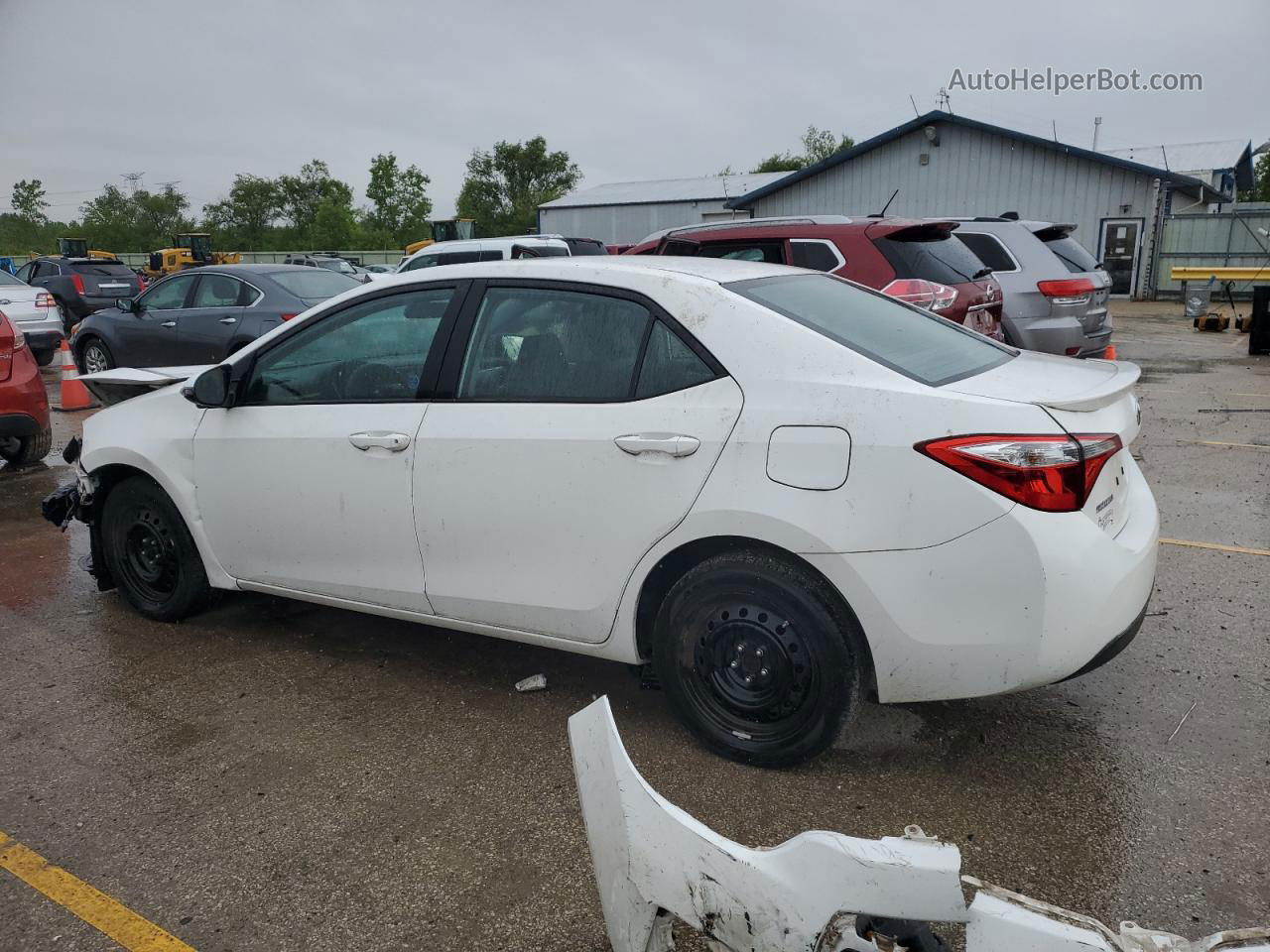 2014 Toyota Corolla L Белый vin: 5YFBURHEXEP016205