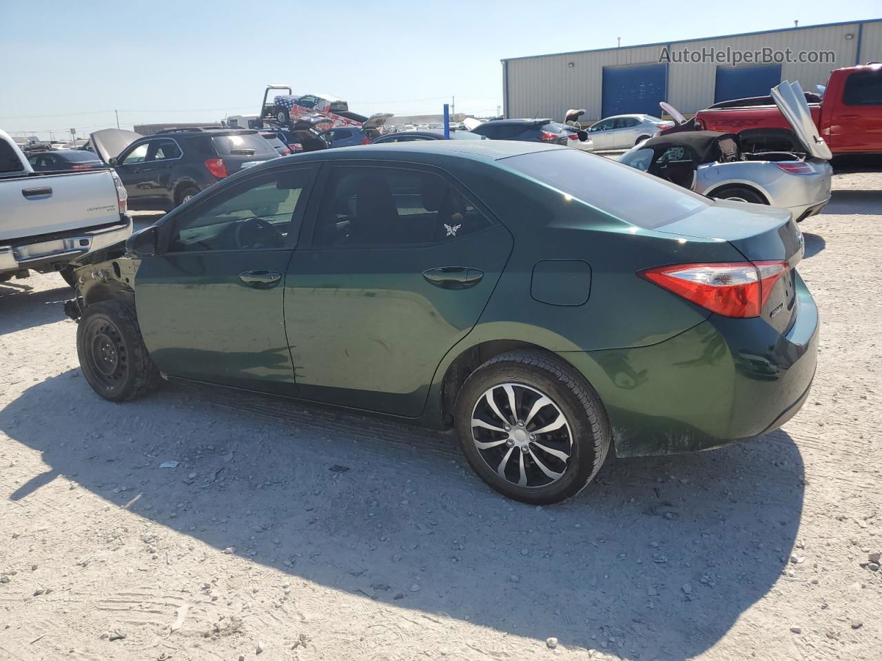 2014 Toyota Corolla L Green vin: 5YFBURHEXEP017631