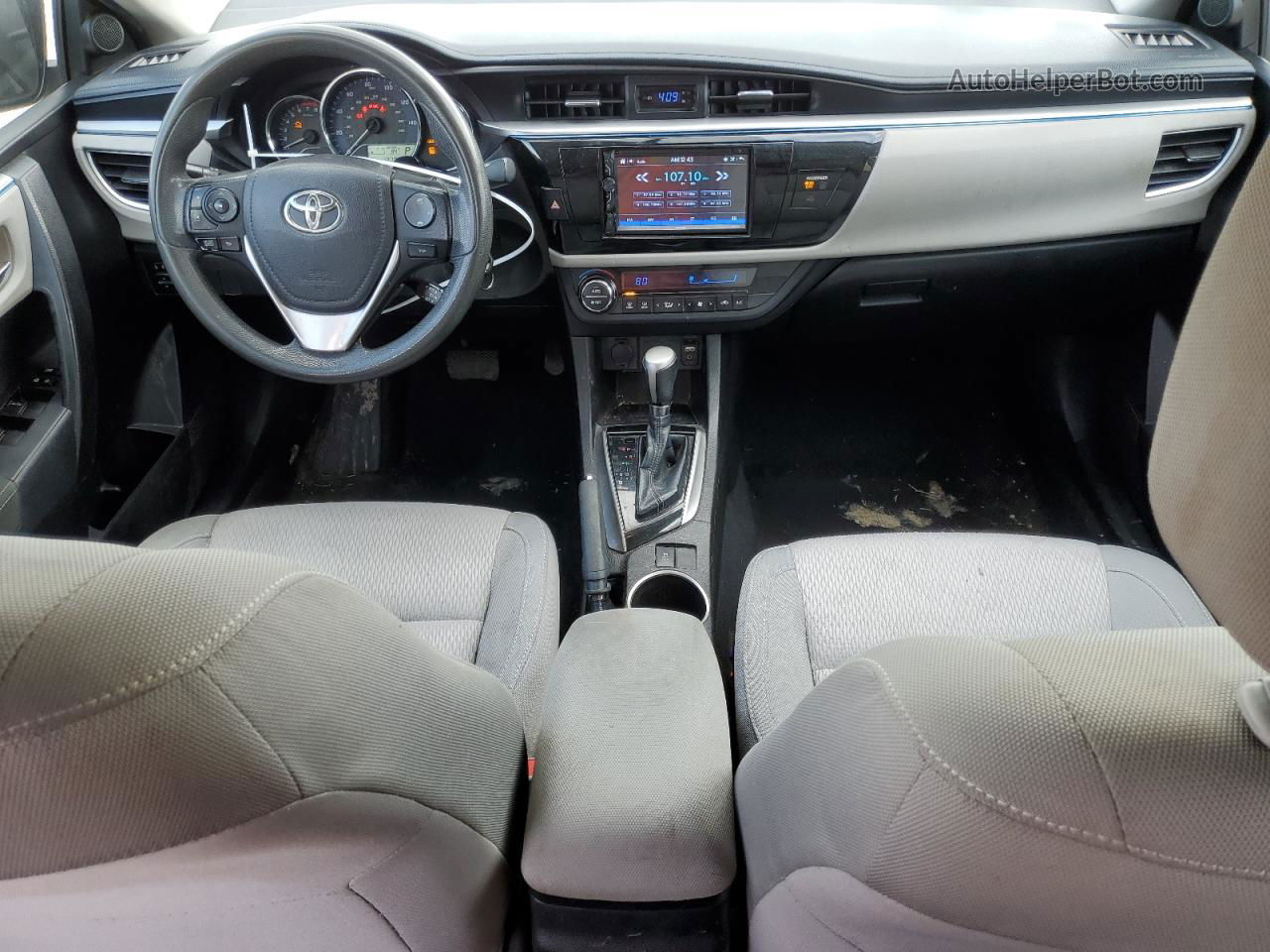 2014 Toyota Corolla L Белый vin: 5YFBURHEXEP038690