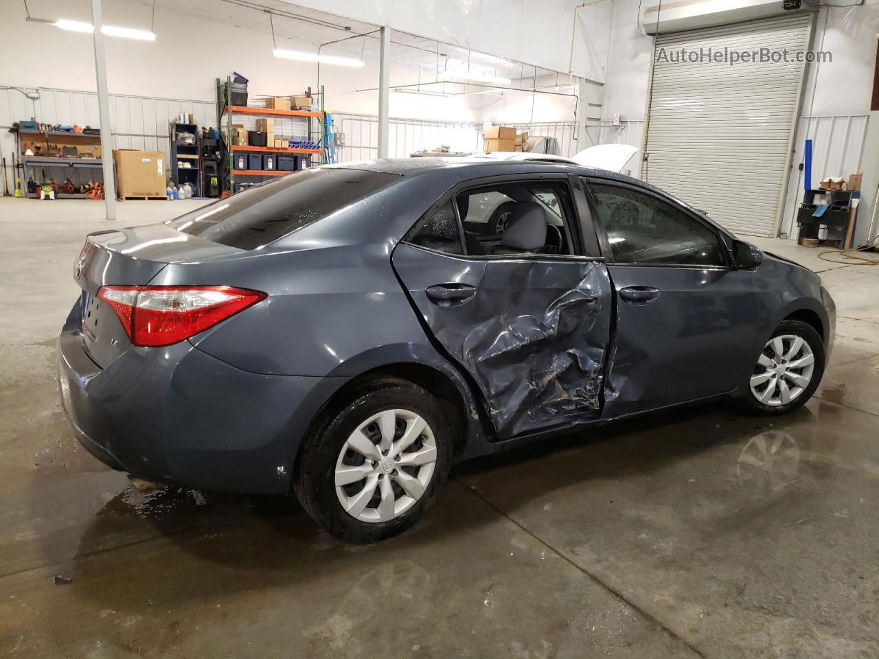 2014 Toyota Corolla L Gray vin: 5YFBURHEXEP094404