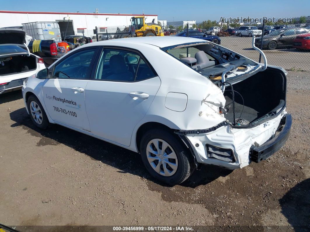 2014 Toyota Corolla L White vin: 5YFBURHEXEP098582