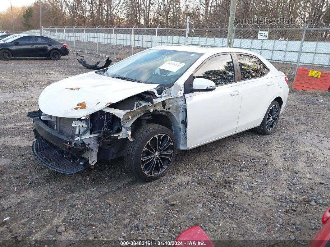 2014 Toyota Corolla S Plus White vin: 5YFBURHEXEP106616