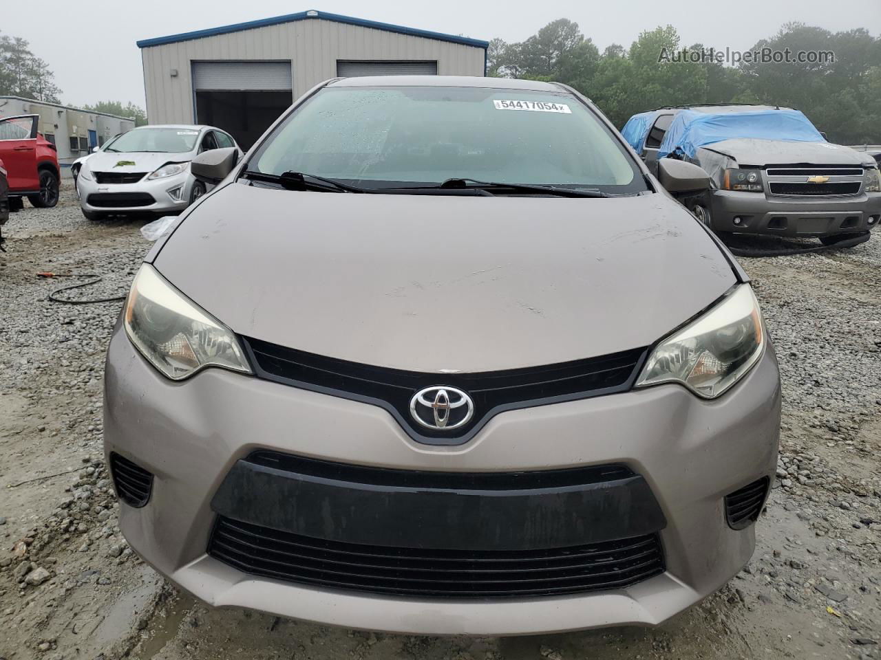 2014 Toyota Corolla L Tan vin: 5YFBURHEXEP114909