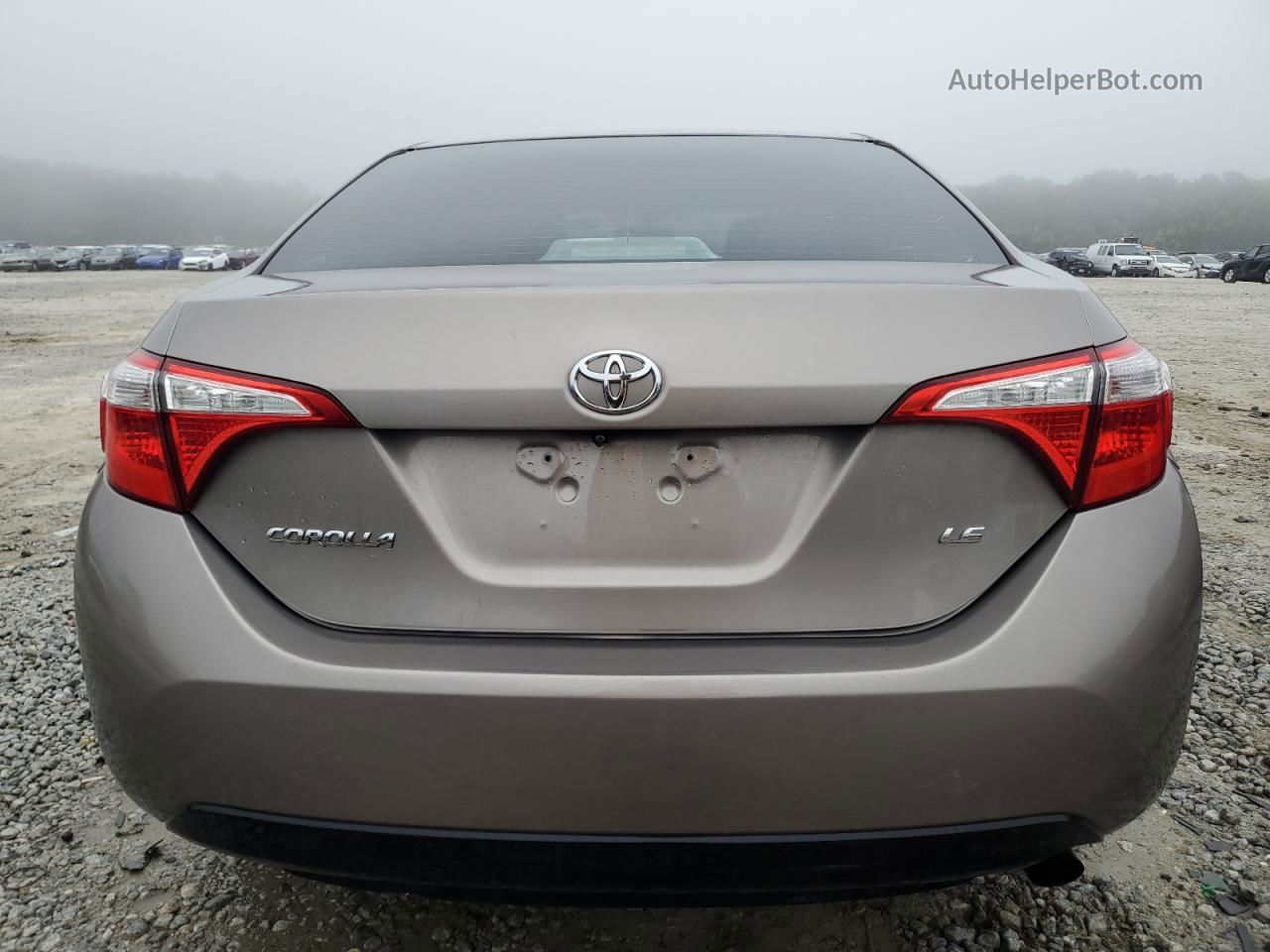 2014 Toyota Corolla L Tan vin: 5YFBURHEXEP114909