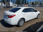 2014 Toyota Corolla Le White vin: 5YFBURHEXEP122380