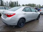 2014 Toyota Corolla L Серебряный vin: 5YFBURHEXEP127045