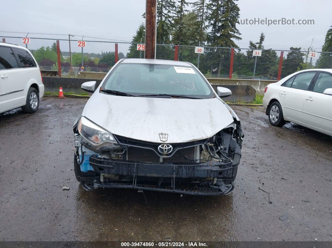 2014 Toyota Corolla L Серебряный vin: 5YFBURHEXEP127045