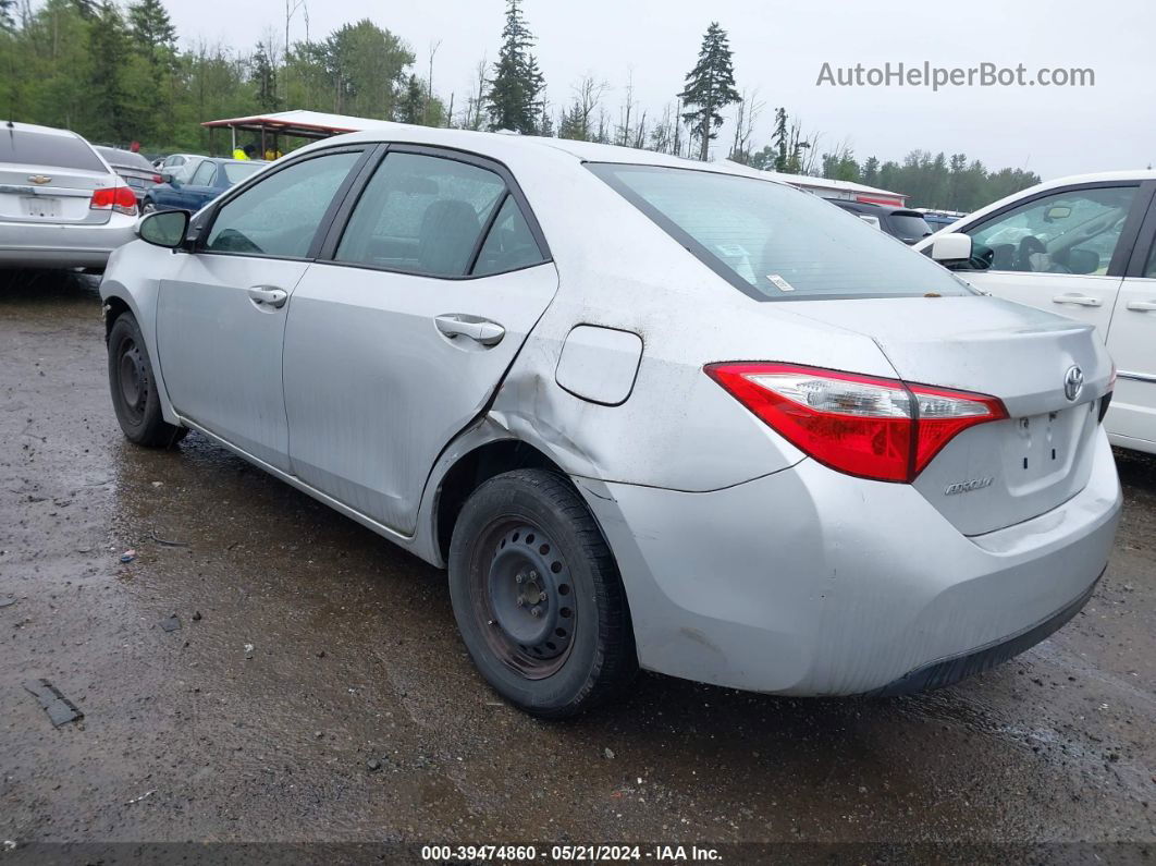 2014 Toyota Corolla L Серебряный vin: 5YFBURHEXEP127045