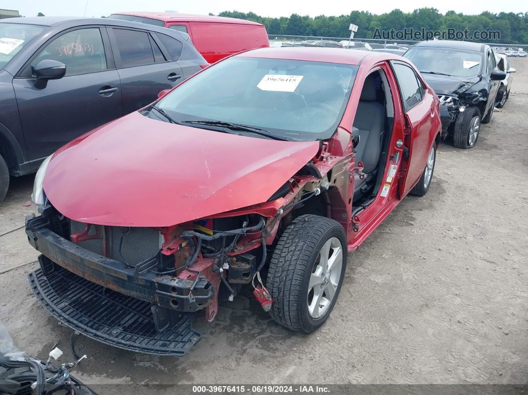 2014 Toyota Corolla Le Red vin: 5YFBURHEXEP138045