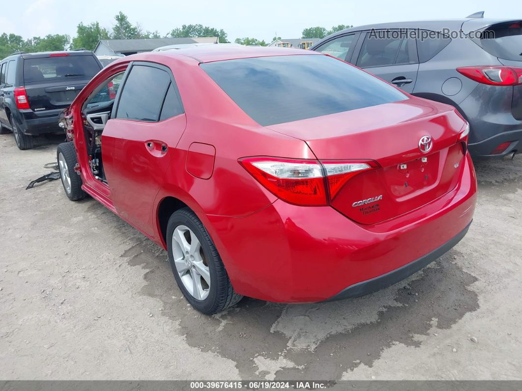 2014 Toyota Corolla Le Красный vin: 5YFBURHEXEP138045