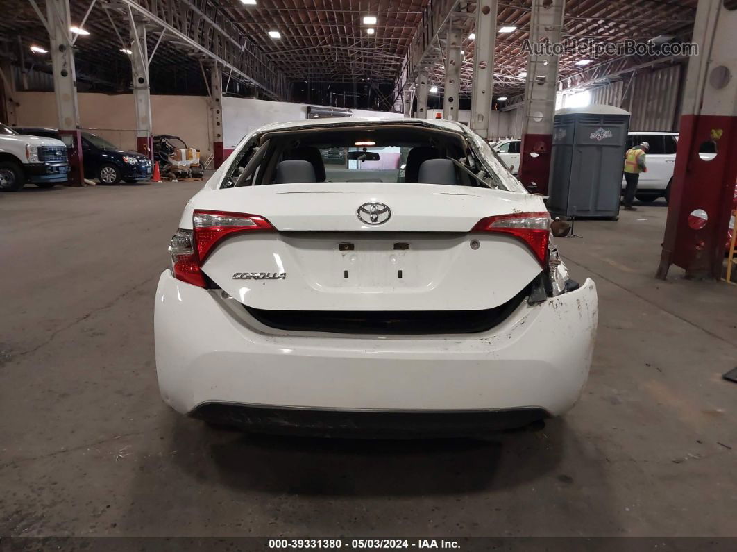 2014 Toyota Corolla L White vin: 5YFBURHEXEP155735