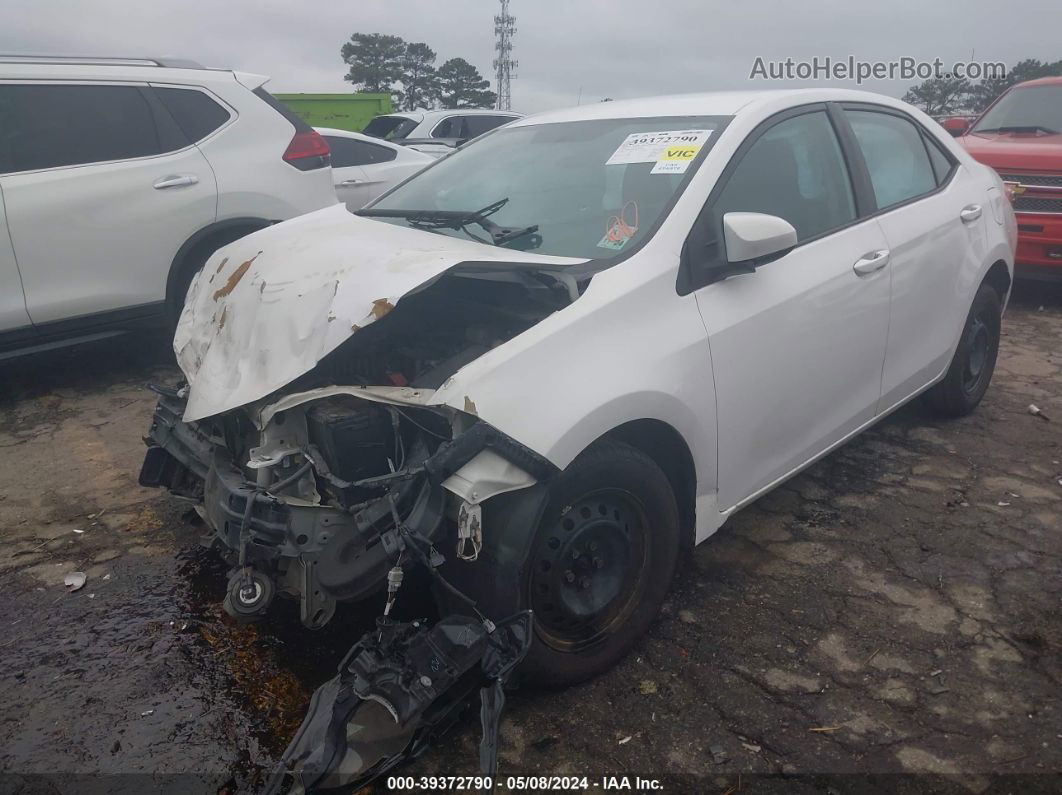 2014 Toyota Corolla L White vin: 5YFBURHEXEP158277