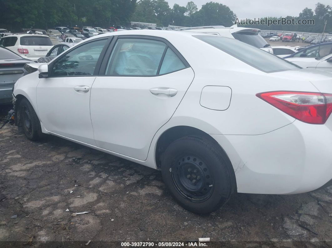 2014 Toyota Corolla L White vin: 5YFBURHEXEP158277