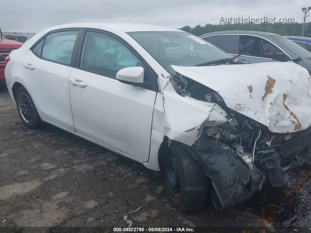 2014 Toyota Corolla L White vin: 5YFBURHEXEP158277