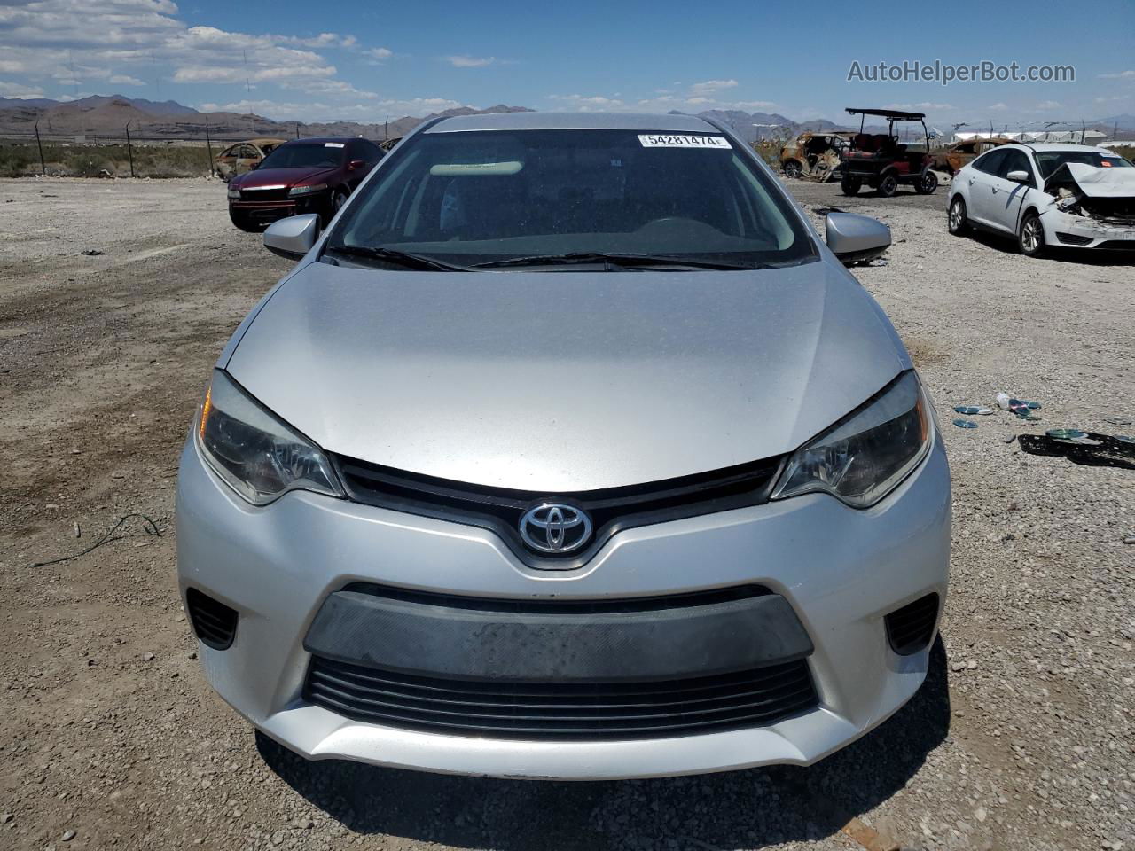 2014 Toyota Corolla L Silver vin: 5YFBURHEXEP159929