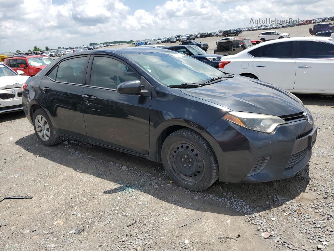 2015 Toyota Corolla L Blue vin: 5YFBURHEXFP180085