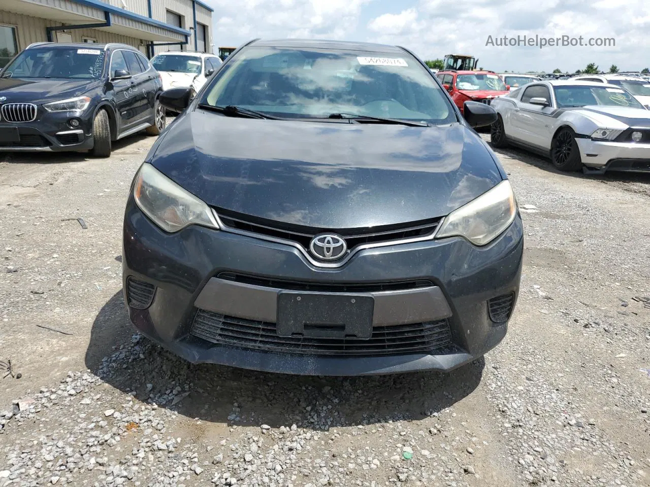 2015 Toyota Corolla L Blue vin: 5YFBURHEXFP180085