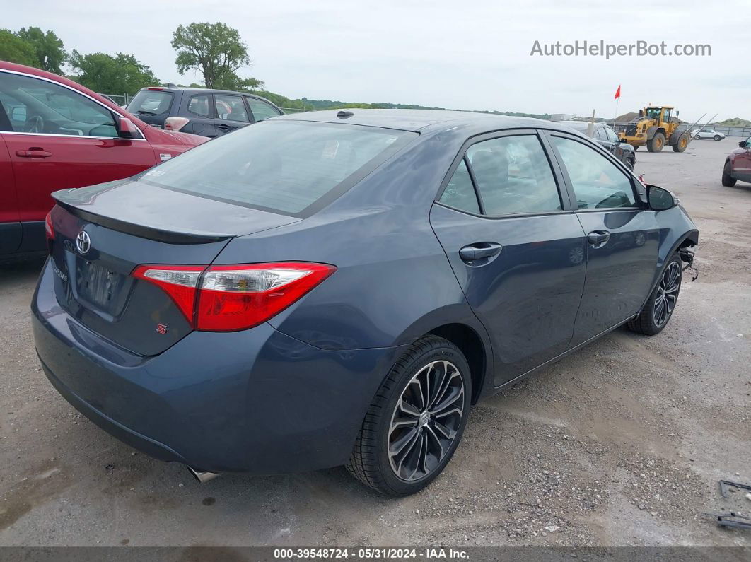 2015 Toyota Corolla S Premium Blue vin: 5YFBURHEXFP186243