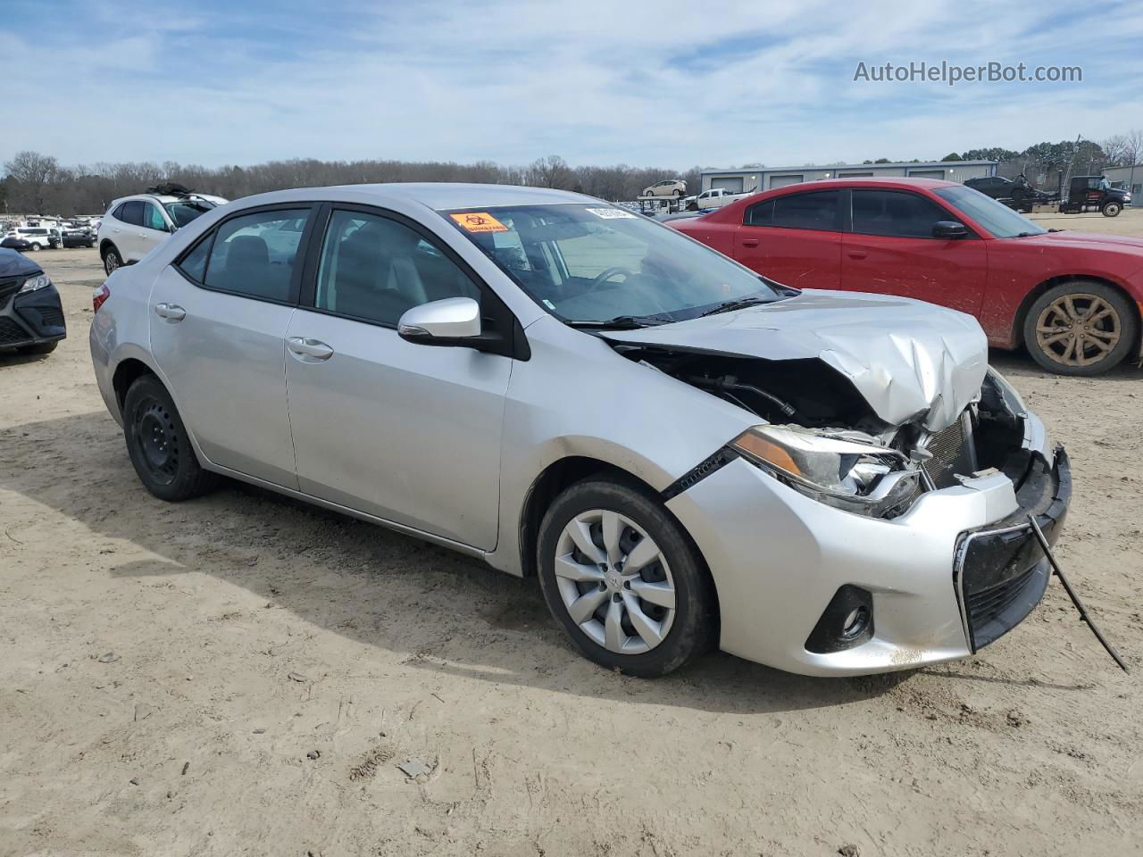 2015 Toyota Corolla L Silver vin: 5YFBURHEXFP189532